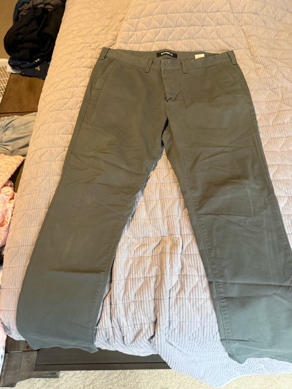 Express Men's Chino Pants - Olive